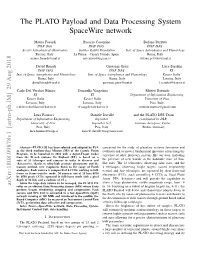 The PLATO Payload and Data Processing System Spacewire