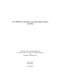 The TRPM2 Ion Channel in Nucleotide-Gated Calcium Signaling