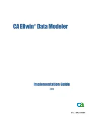 CA Erwin Data Modeler Implementation Guide