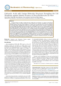 Carboxylic Acids with Certain Molecular Structures Strengthen The