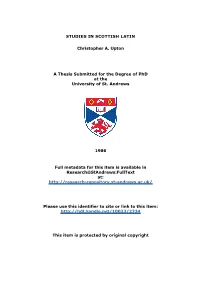 Christopher Upton Phd Thesis