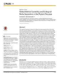 Global Habitat Suitability and Ecological Niche Separation in the Phylum Placozoa