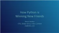 How Python Is Winning New Friends