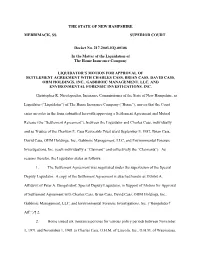 Liquidator's Motion for Approval of Settlement Agreement With