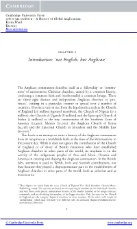 Not English, but Anglican’