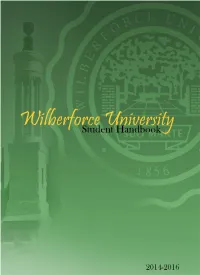 Student Handbook Is Designed to Provide Valuable Orientation Information, As You Begin and Continue This Journey