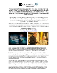 The Man Who Saved the World” – with Kevin Costner