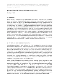 This Is a Pre-Proof Version. for Citation Consult Final Published Version in Hart, C. and Kelsey, D. (Eds.), Discourses of Diso