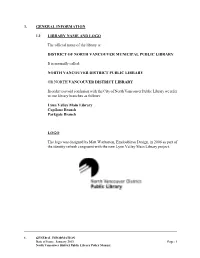 1. GENERAL INFORMATION 1.1 LIBRARY NAME and LOGO The