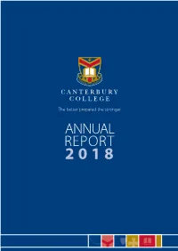 ANNUAL REPORT 2 0 1 8 Head of College Message