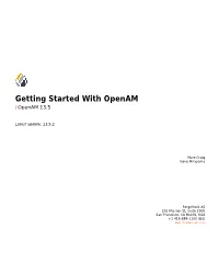 Getting Started with Openam / Openam 13.5
