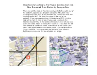 Train and Bus Directions.Key