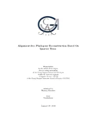Alignment-Free Phylogeny Reconstruction Based on Quartet Trees