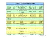 APRIL 2021 PTAB Public Hearing Schedule
