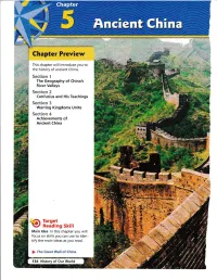 Chapter 5 -- Ancient China