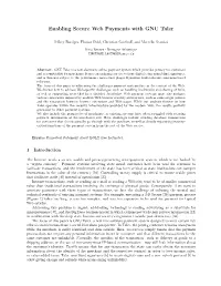 Enabling Secure Web Payments with GNU Taler