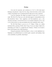 Executive Summary, Criterion Wise Evaluative Report and Evaluation Report of the Departments