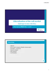 Liberalisation of the Rail Market Challenges in Data Collection