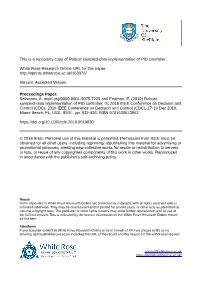 Robust Sampled-Data Implementation of PID Controller
