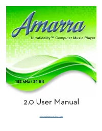 2.0 User Manual