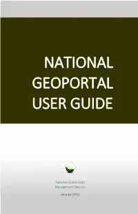 National Geoportal User Guide