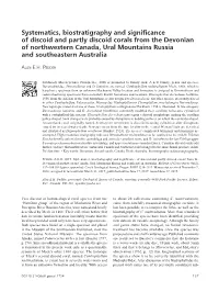 Systematics, Biostratigraphy and Significance of Discoid and Partly