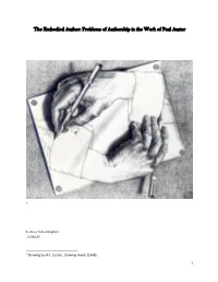 The Embodied Author: Problems of Authorship in the Work of Paul Auster