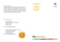 Judaism Visiting a Synagogue You Need to Book in Advance and Bring Photo ID with You