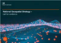 National Geospatial Strategy – Call for Evidence