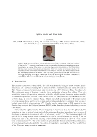 Optical Clocks and Fiber Links 1 Introduction the Primary Microwave