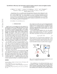 Scintillation Efficiency and Ionization Yield of Liquid Xenon for Mono