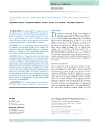 Cosmetic Outcome of Cranioplasty After Decompressive Craniectomy—An Overlooked Aspect