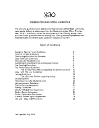 Final Comprehensive Guidelines