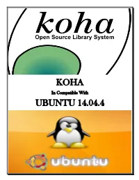 Koha Ubuntu 14.04.4