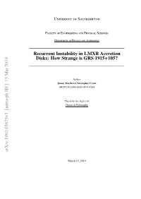 Recurrent Instability in LMXB Accretion Disks: How Strange Is GRS 1915+105?
