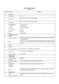 Barra Block Summary Kharsia Is the Nearest Railhead on the Howrah-Mumbai Line of South-East Central Railway. Barra Block Is Loca