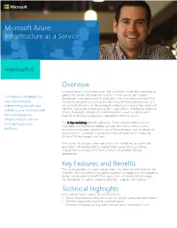 Microsoft Azure: Infrastructure As a Service Overview Key Features And