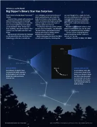 Big Dipper's Binary Star Has Surprises