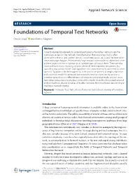 Foundations of Temporal Text Networks