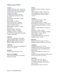 Hbcus by STATE