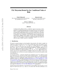 PAC-Bayesian Bound for the Conditional Value at Risk