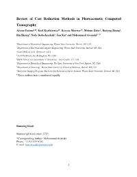 Review of Cost Reduction Methods in Photoacoustic Computed