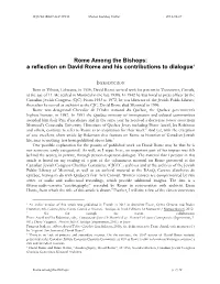 The Title for This Paper Comes from a Story That David Rome Tells As Part