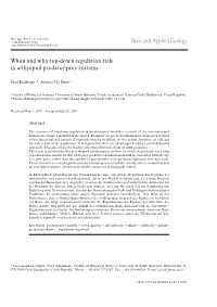 When and Why Top-Down Regulation Fails in Arthropod Predator-Prey Systems