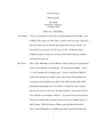 Gazette Project Interview with Roy Reed Little Rock
