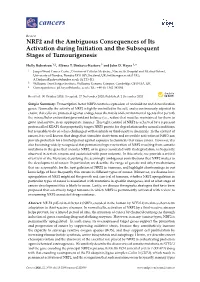 NRF2 and the Ambiguous Consequences of Its Activation During Initiation and the Subsequent Stages of Tumourigenesis