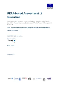 PEFA-Based Assessment of Greenland