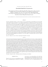 Development of a Forensically Important Fly, Megaselia Scalaris