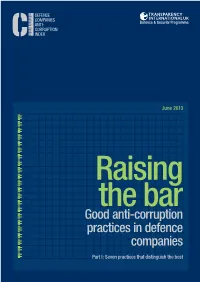 Good Anti-Corruption Practices in Defence Companies