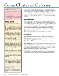 Coma Cluster Activity